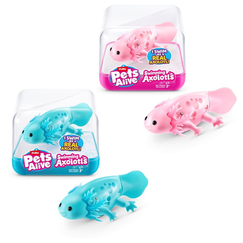 Pets Alive Simmande Axolotl – Interaktiv badleksak