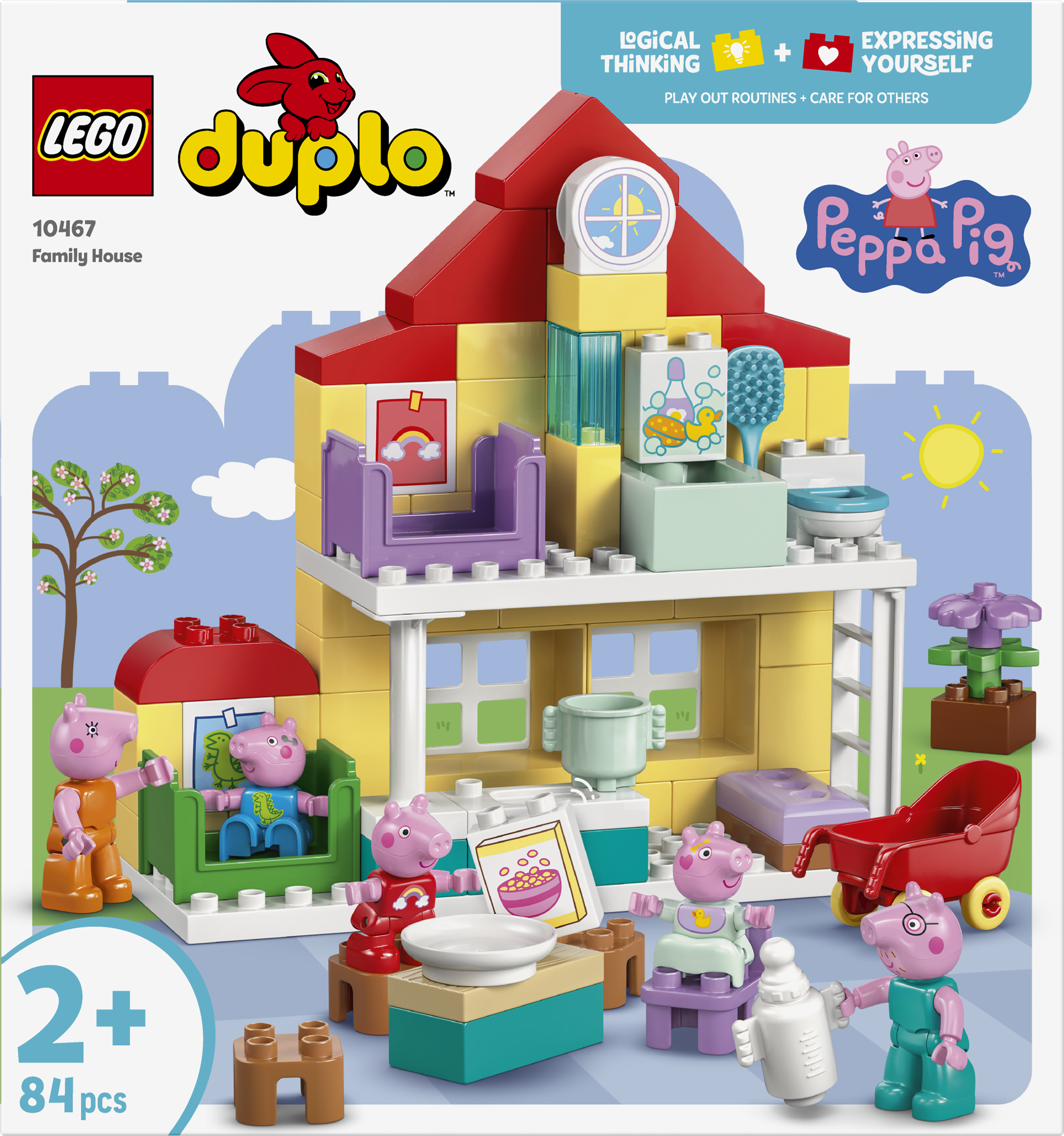 LEGO® DUPLO® Greta Gris Familjevilla Byggset med 5 figurer av hela Greta Gris familj – 10467