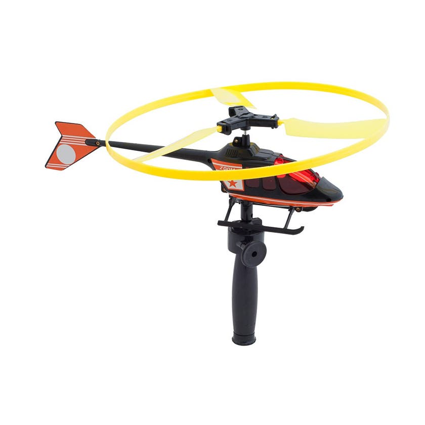 Flygande helikopter med dragsnöre