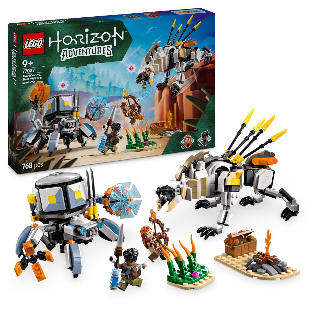 LEGO Horizon 77037, Aloy & Varl vs. Shell-Walker & Sawtooth
