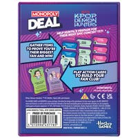 Hasbro Monopoly Deal K-pop Demon Hunters