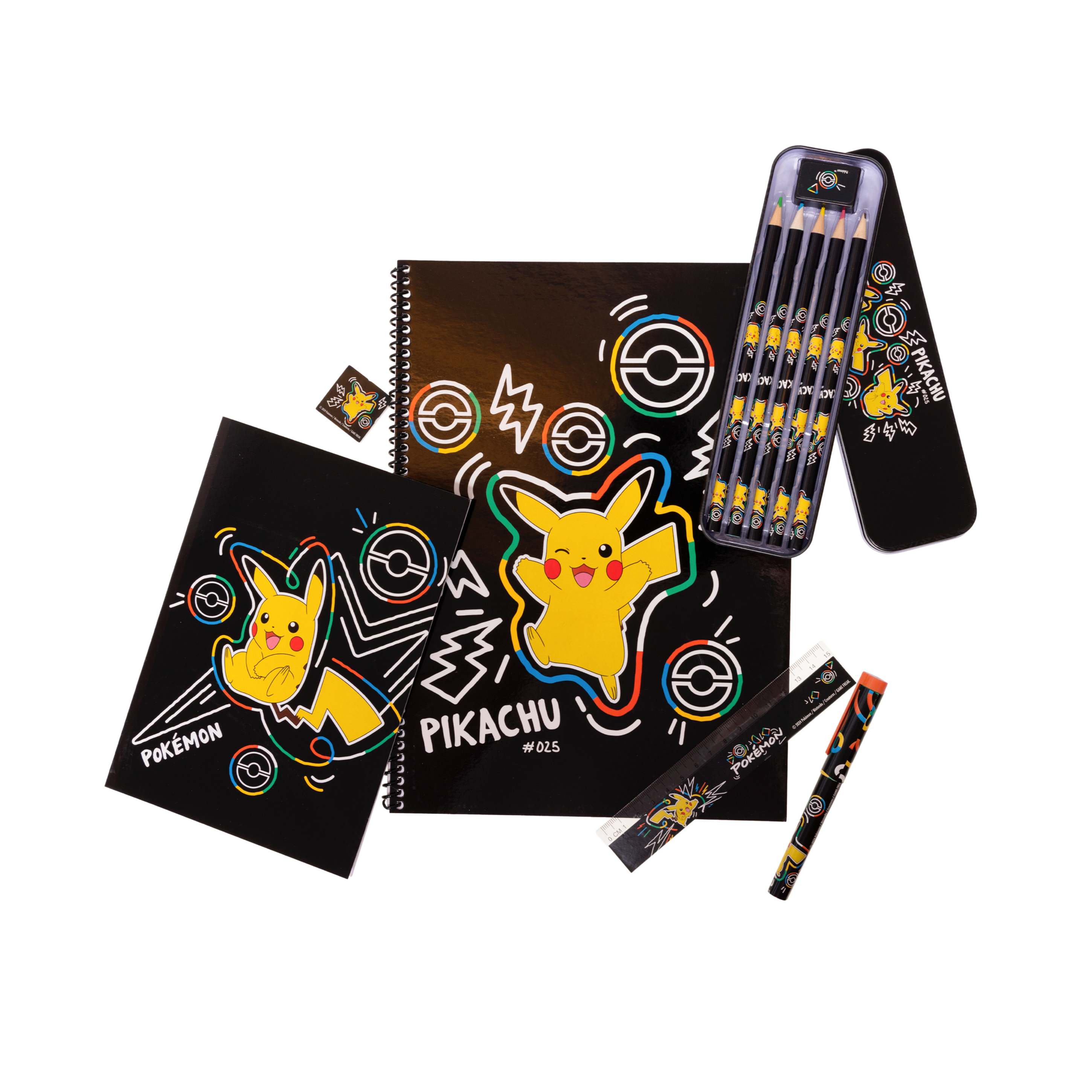 POKÉMON NEON, Stort skrivset med plåtpennskrin