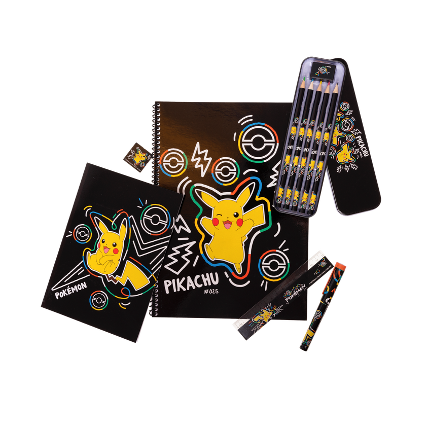 POKÉMON NEON, Stort skrivset med plåtpennskrin