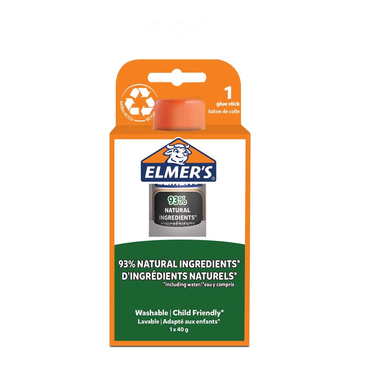 Elmer's 40 gram Pure School Glue stick 1-blister