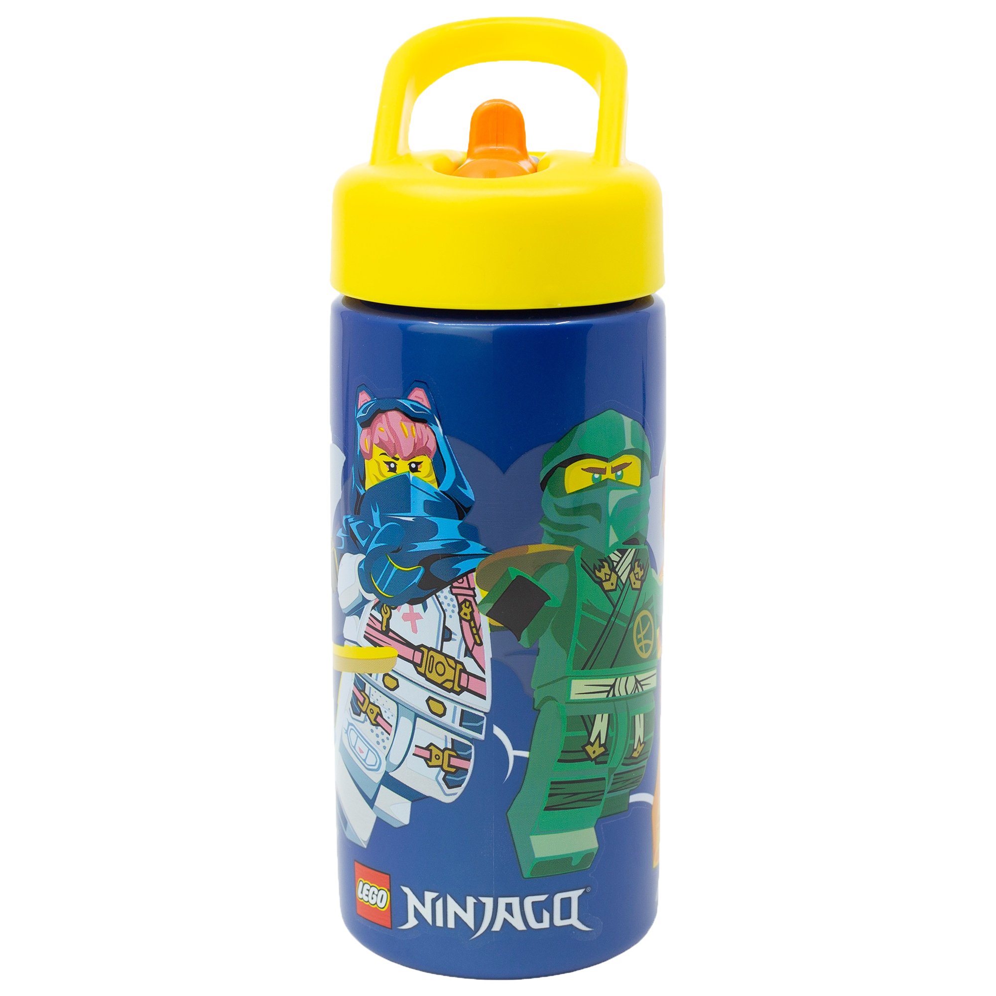  LEGO NINJAGO, Vattenflaska med sugrör, 420ml