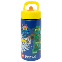 LEGO NINJAGO, Vattenflaska med sugrör, 420ml