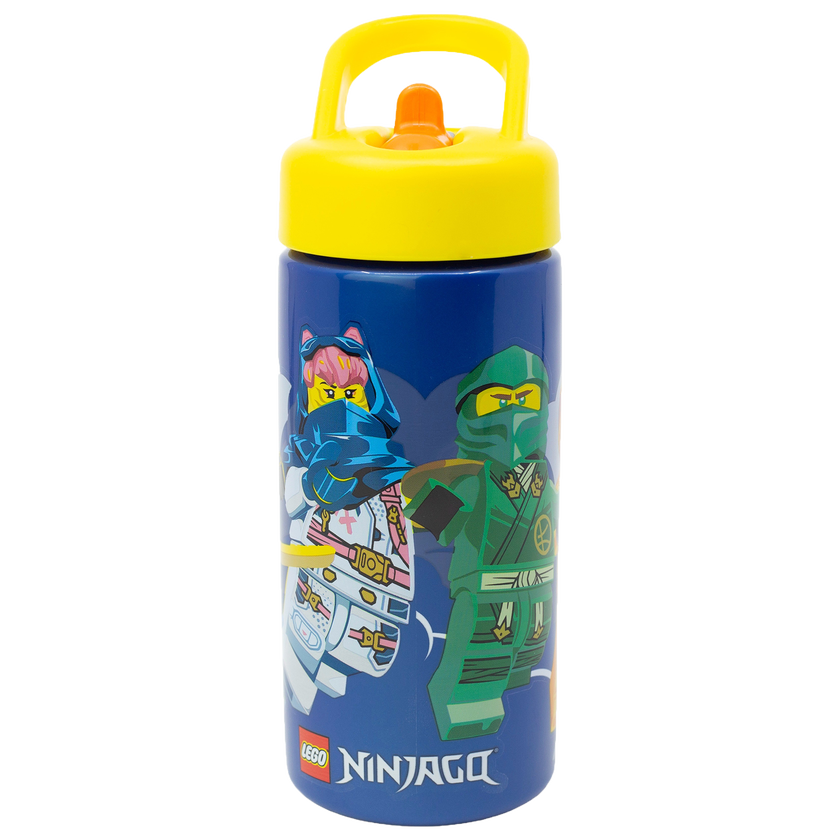 LEGO NINJAGO, Vattenflaska med sugrör, 420ml