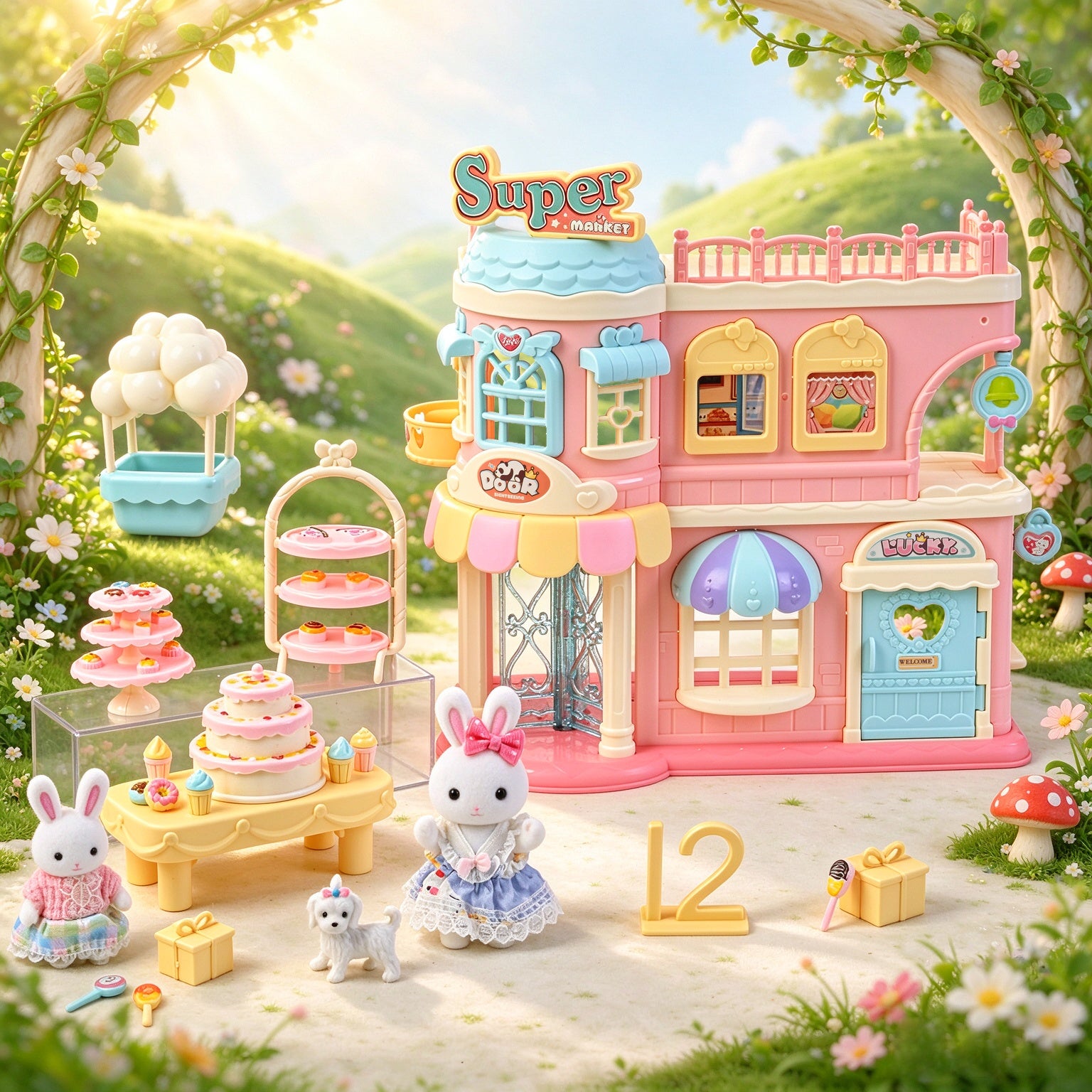 Forest Dreamland Supermarket lekset 18 delar