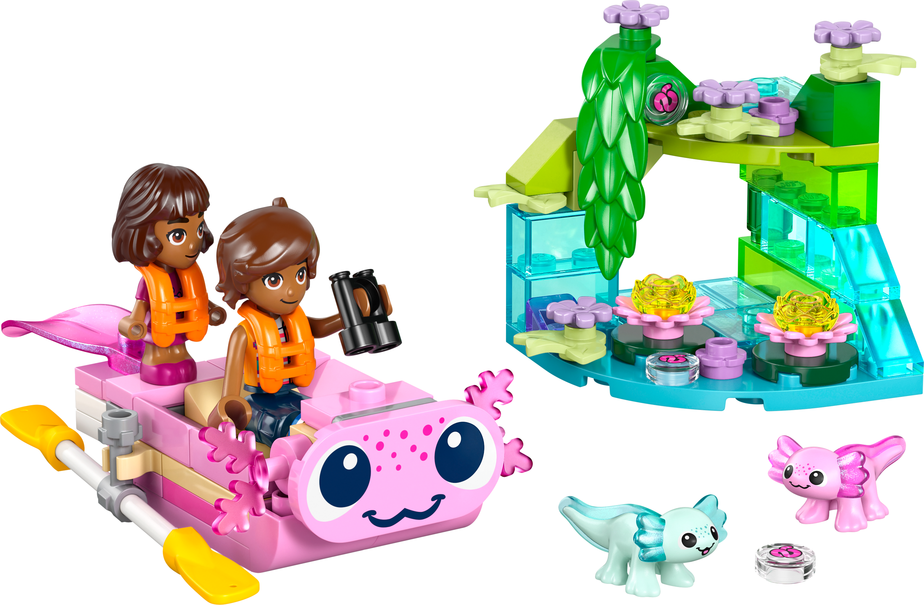 LEGO® Friends Äventyrsbåt med axolotler 42681