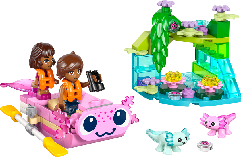 LEGO® Friends Äventyrsbåt med axolotler 42681