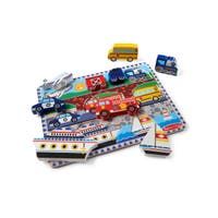 Wooden Chunky Puzzle Vehicles