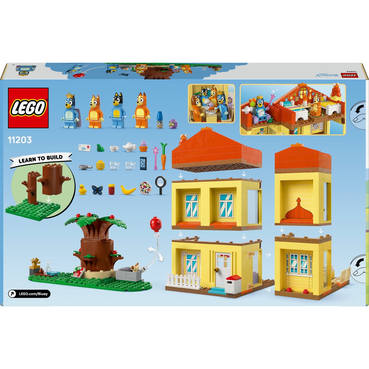LEGO® Bluey: Blueys hus Lekset, Byggset med familjevilla 11203