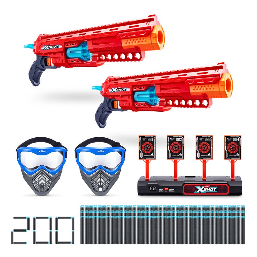 XSHOT Combopack 2 Blasters med interaktiv målskylt