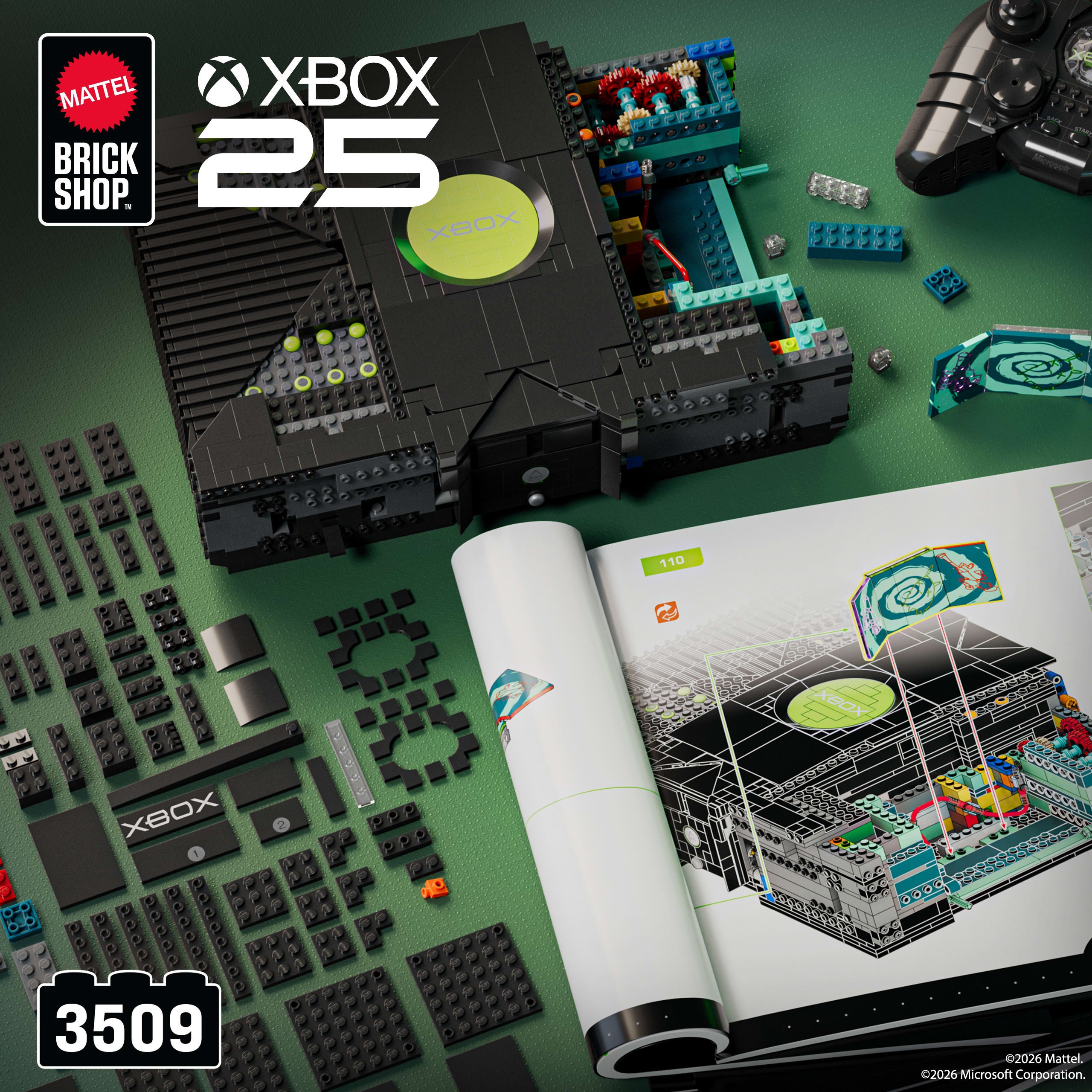 Mattel Brick Shop Microsoft XBOX Byggsats 3509 delar 