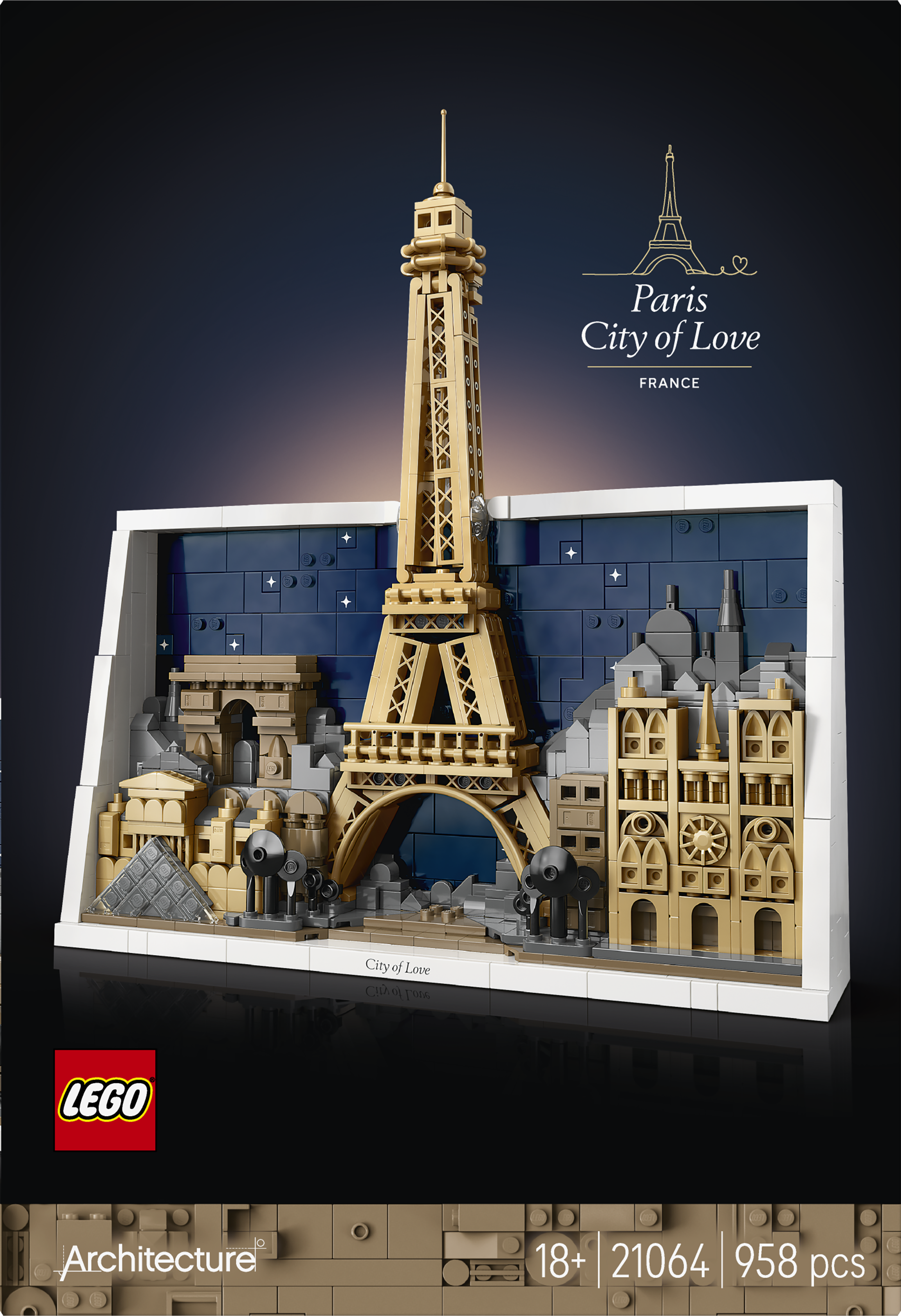 LEGO® Architecture Paris – kärlekens stad Byggset 21064