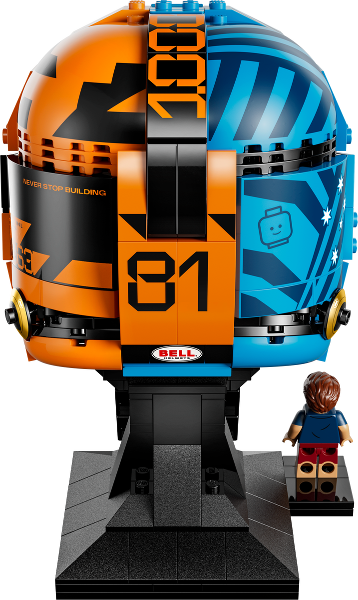 LEGO® Editions McLaren Mastercard F1® Team Oscar Piastri hjälm – F1® prydnad – Uppvisningsset – 43017