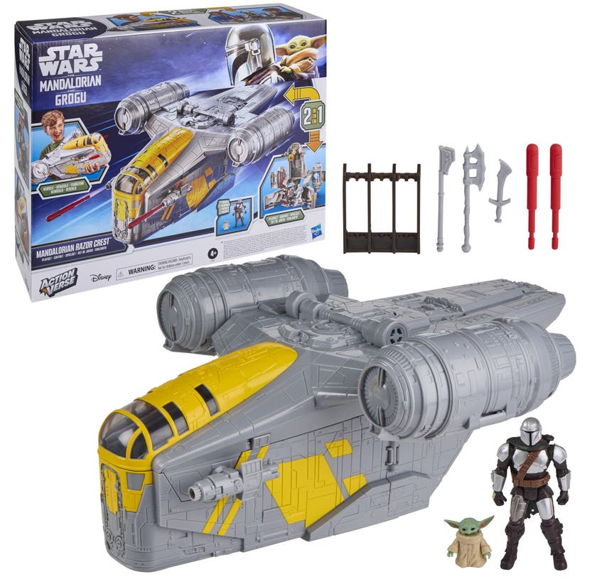 Star Wars ActionVerse Mandalorian Razor Crest Playset