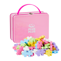 Plus-Plus BIG 3D Byggsats 70-bitar i metallväska (Pastell)