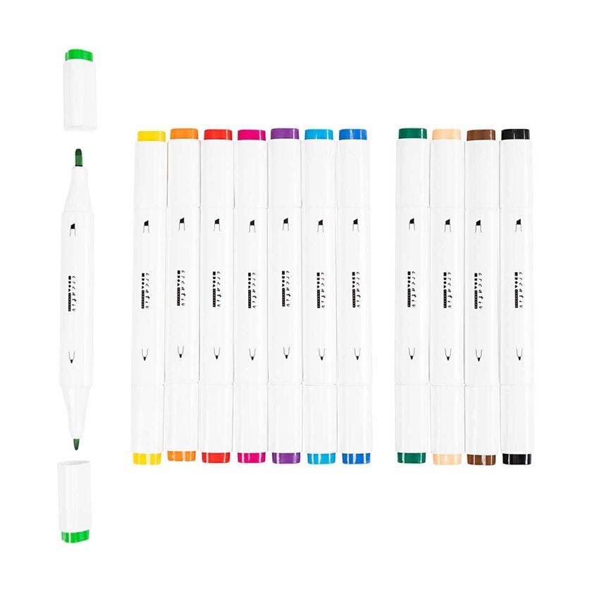 Illustrations Marker, Standardfärger, Spets 1+8 Mm, 12 St./