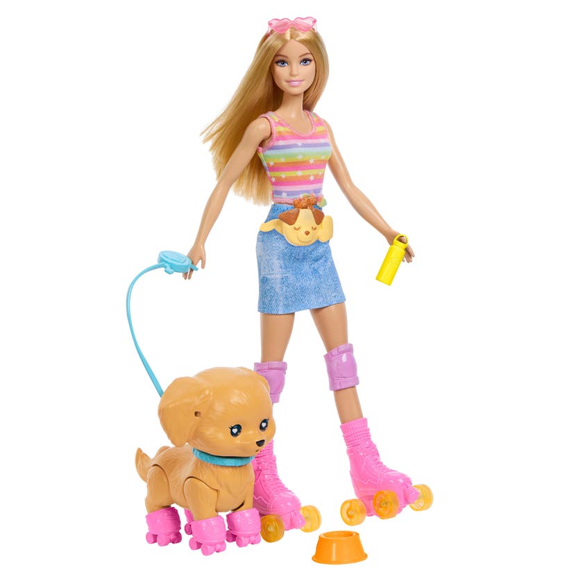 Barbie Skate and Run Pup Docka med Valp