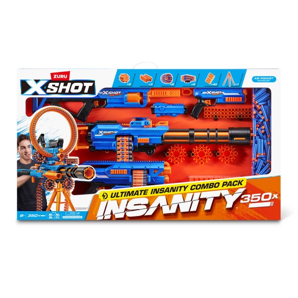 X-SHOT Insanity Mix Combo Blaster Set