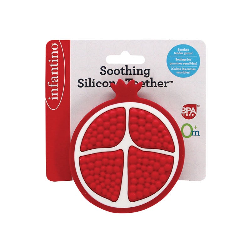 Infantino, Silicone Teether - Pomegranate