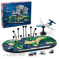 Reseminnen LEGO® Reseminnen Bygg- och lekset med världskarta 41838