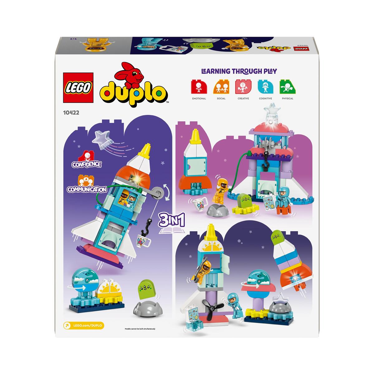 LEGO DUPLO Town 10422, 3in1 Äventyr med rymdfärja