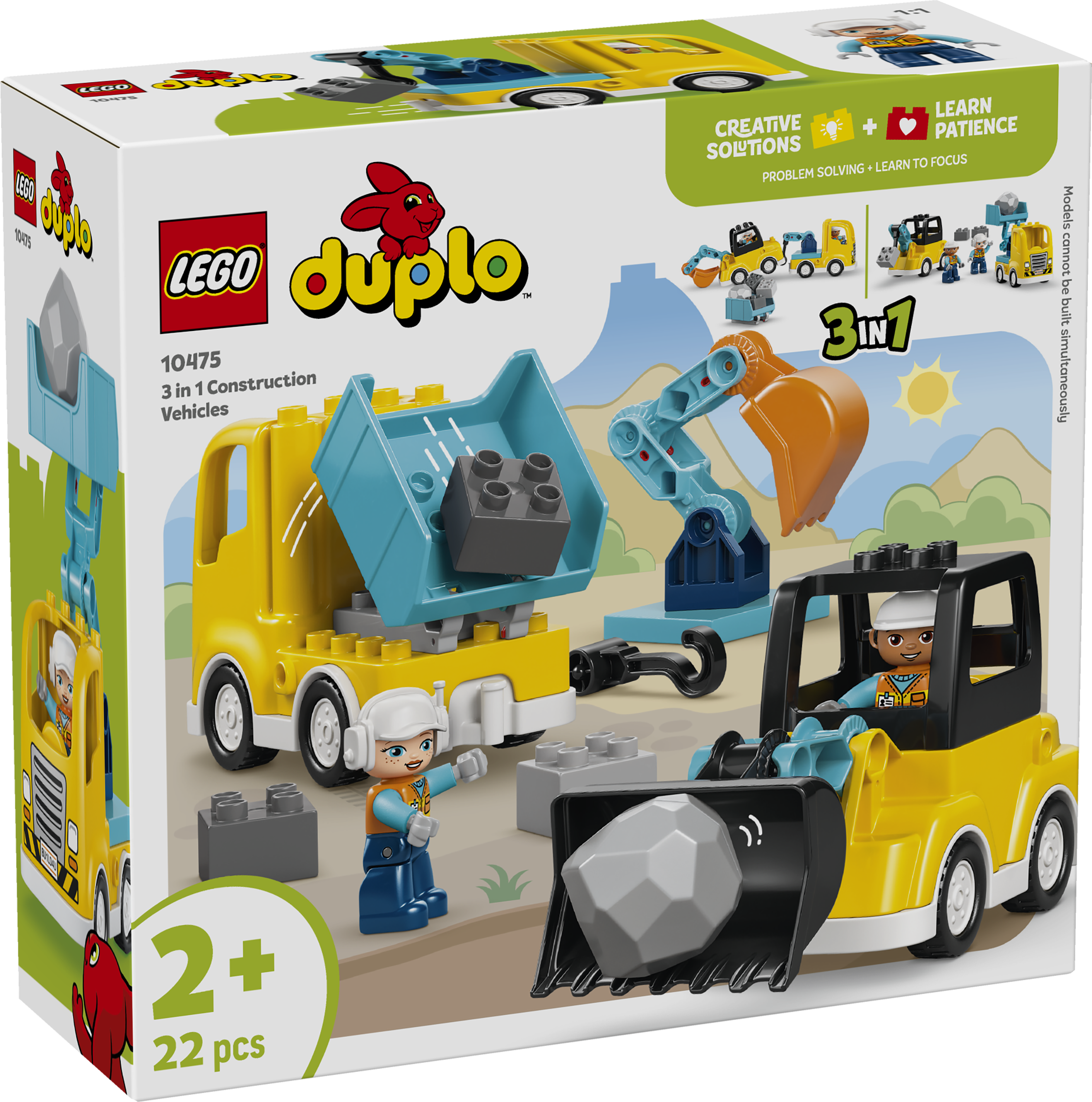 LEGO® DUPLO® Town 3 i 1 Byggfordon Leksaker 10475