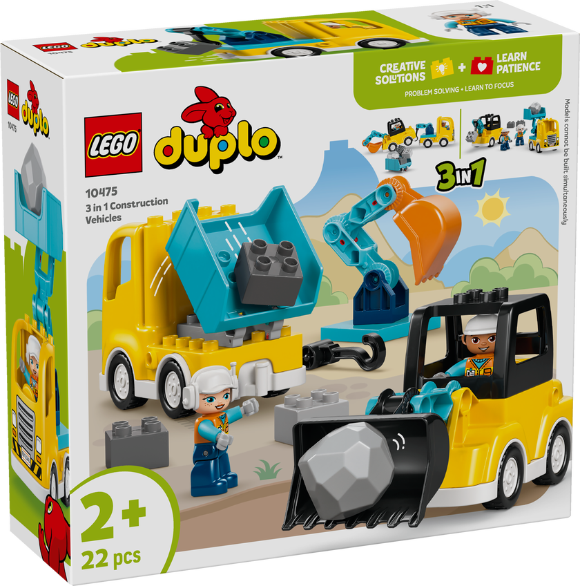 LEGO® DUPLO® Town 3 i 1 Byggfordon Leksaker 10475