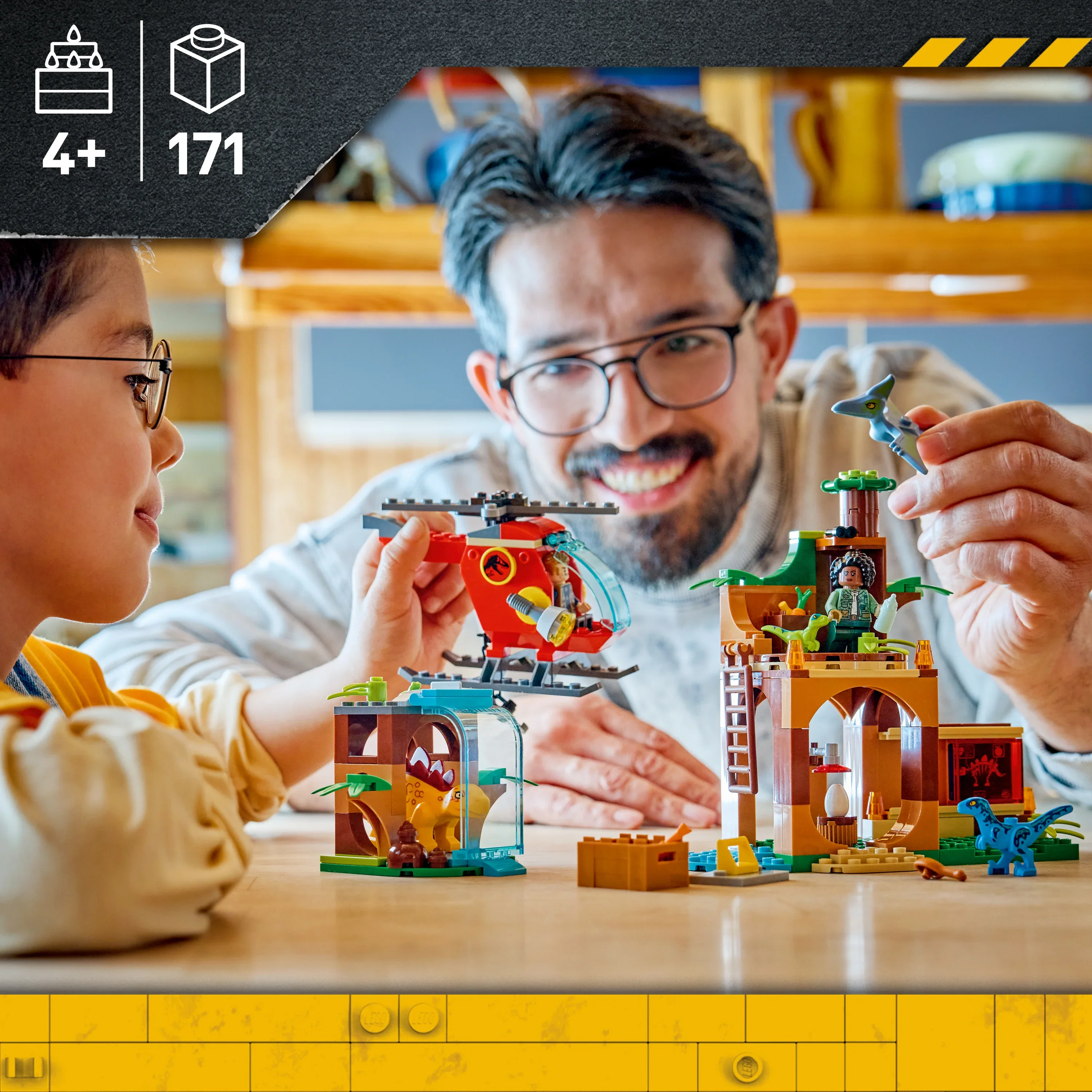 LEGO® Räddning med Velociraptor, Stegosaurus och Pteranodon 77981