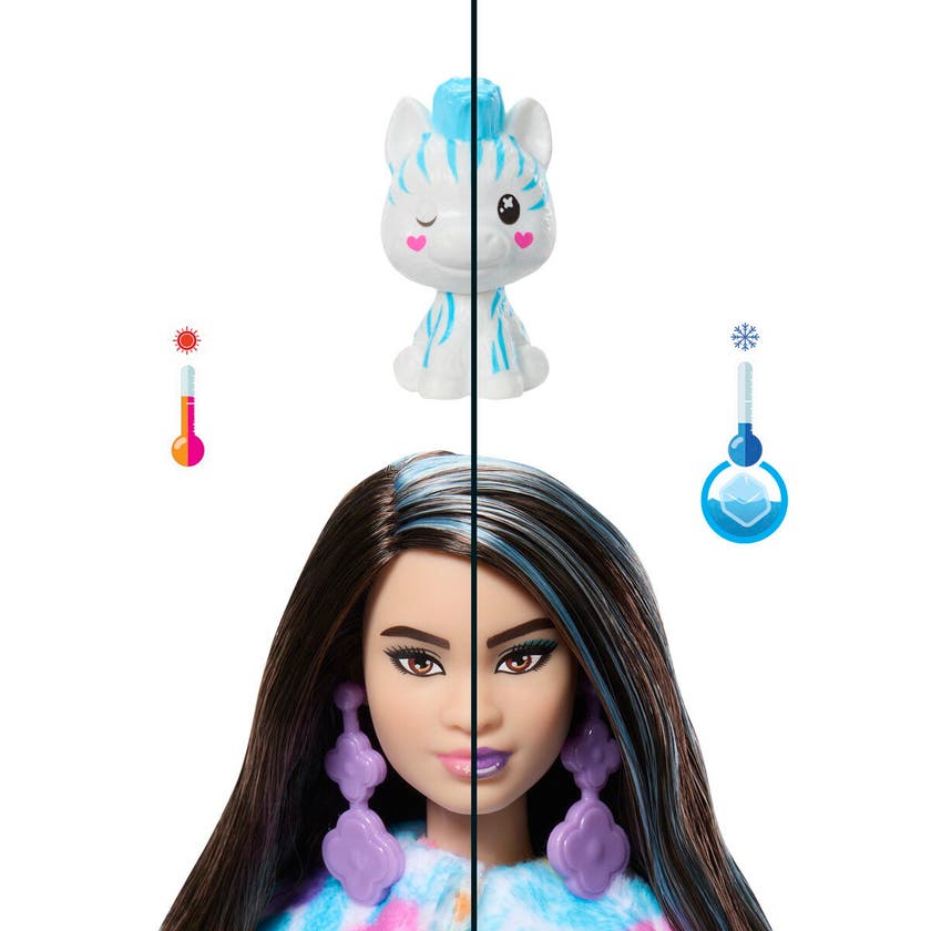 Barbie, Cutie Reveal Color Dreams Zebra
