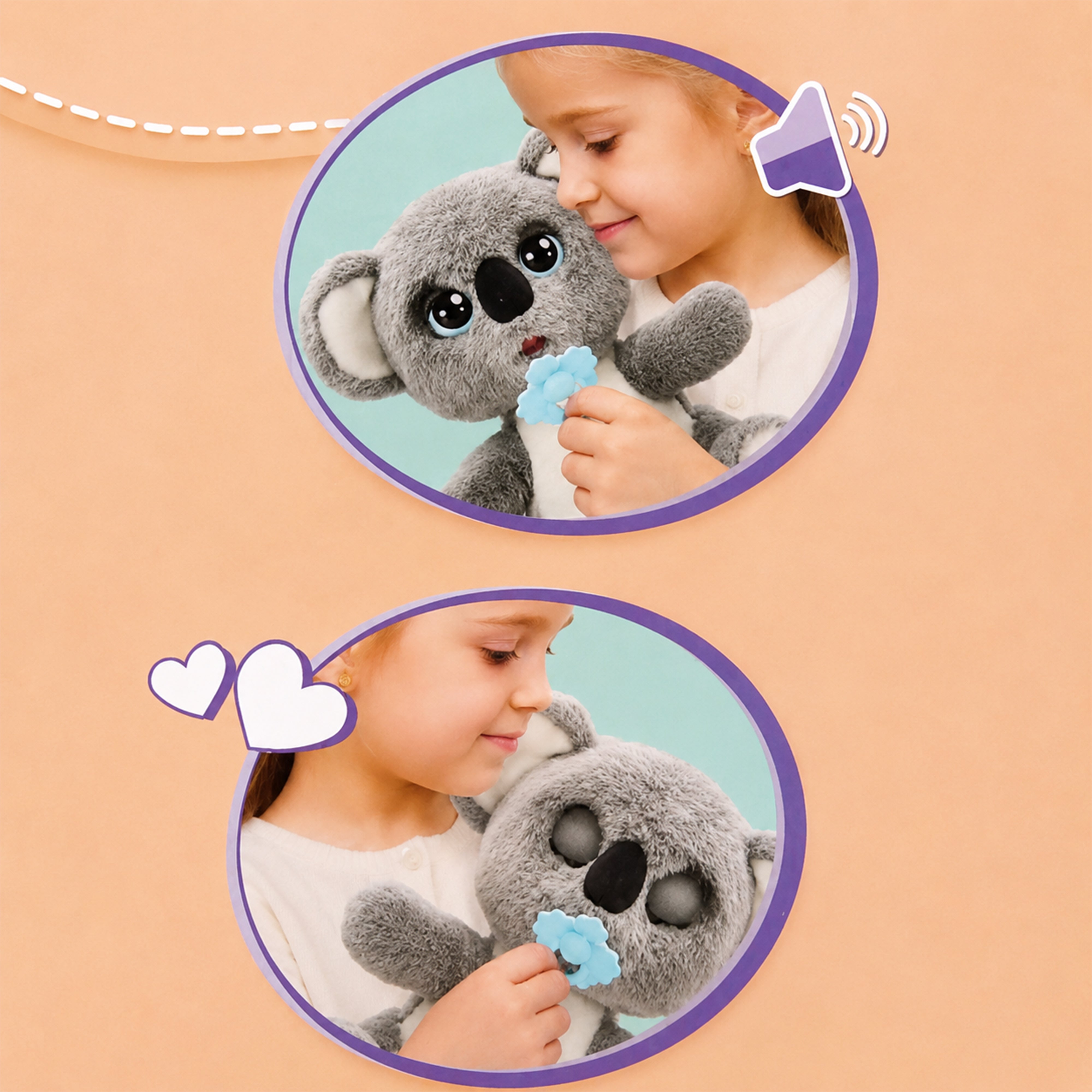 Baby Paws W4 Koala Interaktiv Gosedjur 24 cm