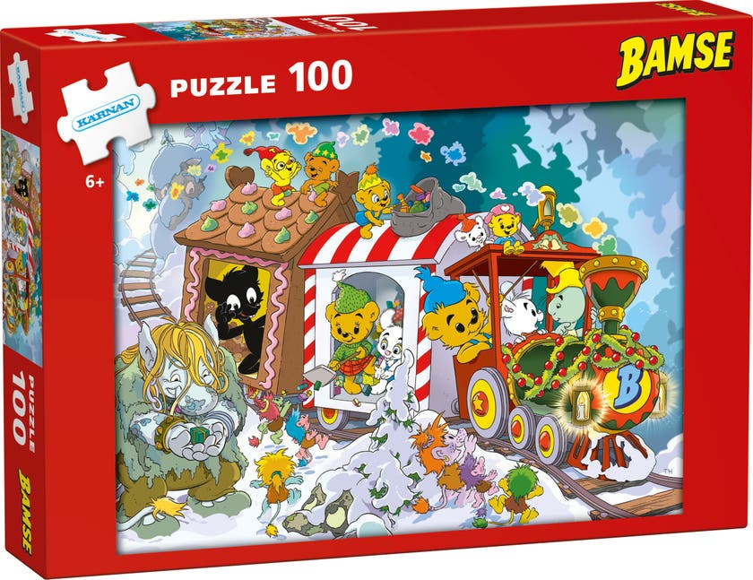 Bamse Julpussel 100 delar