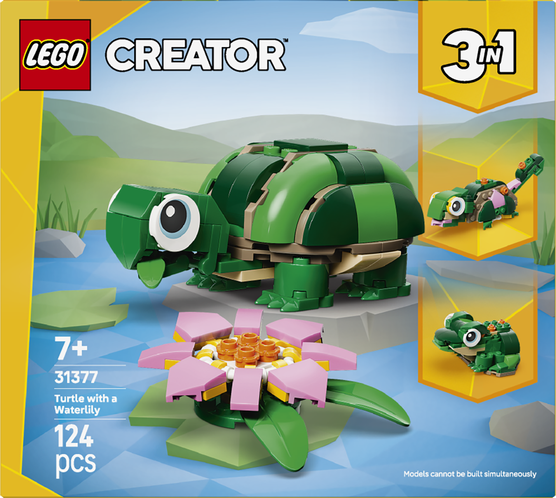 LEGO® Creator 3-i-1 Sköldpadda med näckros 31377