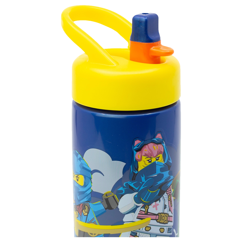 LEGO NINJAGO, Vattenflaska med sugrör, 420ml