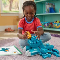 MEGA BLOKS Build & Chomp Dinosaurie med rullande hjul