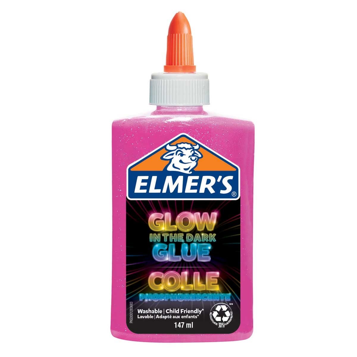 Elmer's 147 ml Glow in the Dark Liquid Glue Pink