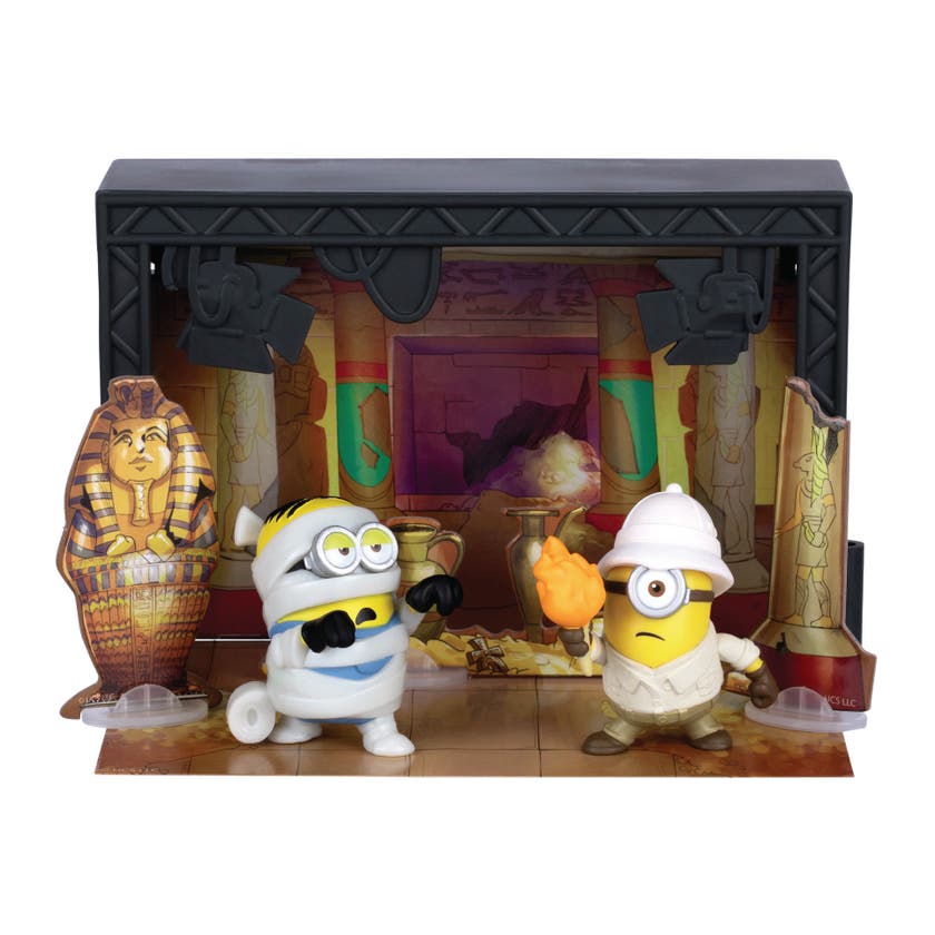 Minions & Monster - 5 cm Stage Set, 2 PK, Asst