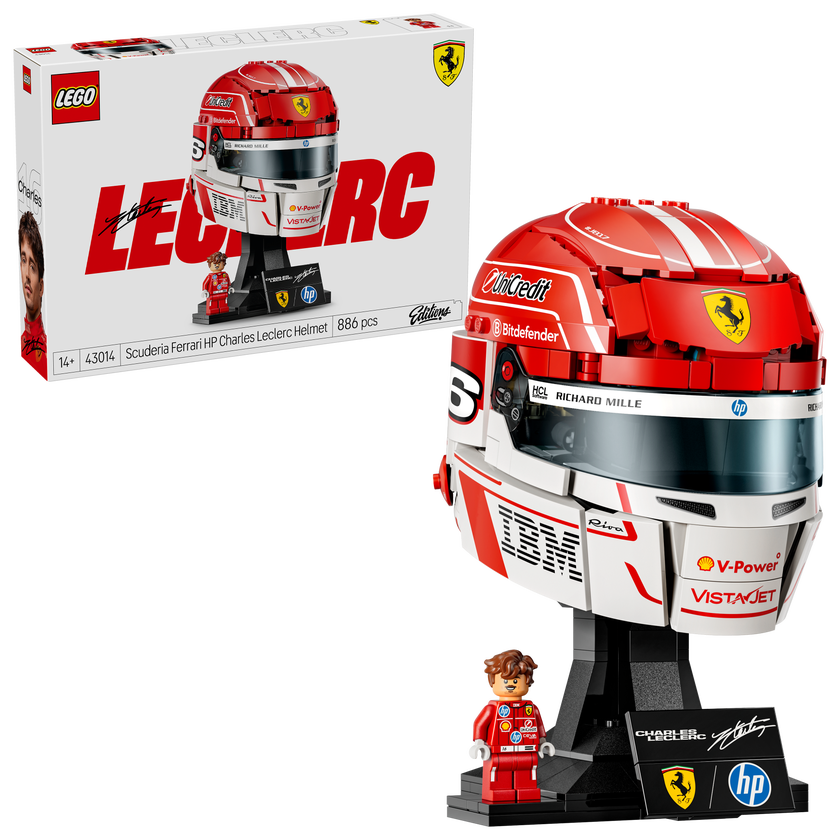 LEGO® Editions Scuderia Ferrari HP Charles Leclerc hjälm 43014