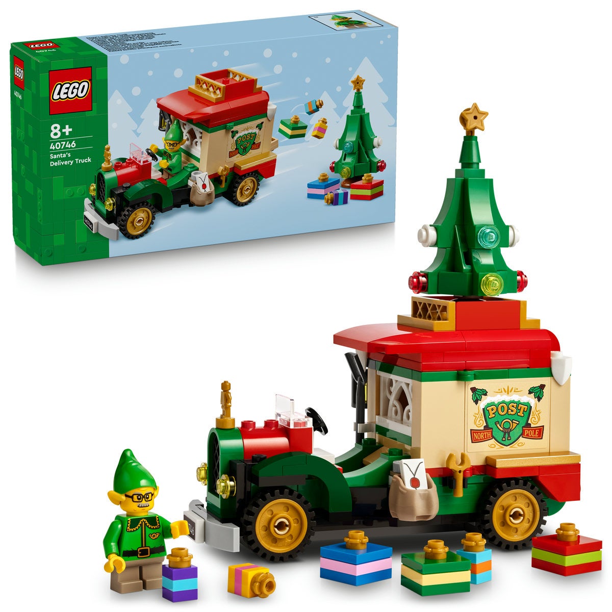 LEGO® Jultomtens budbil Leksak för låtsaslekar 40746