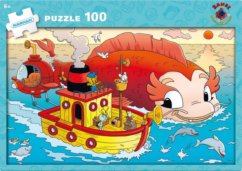 Bamse pussel 100 bitar Havets hemlighet