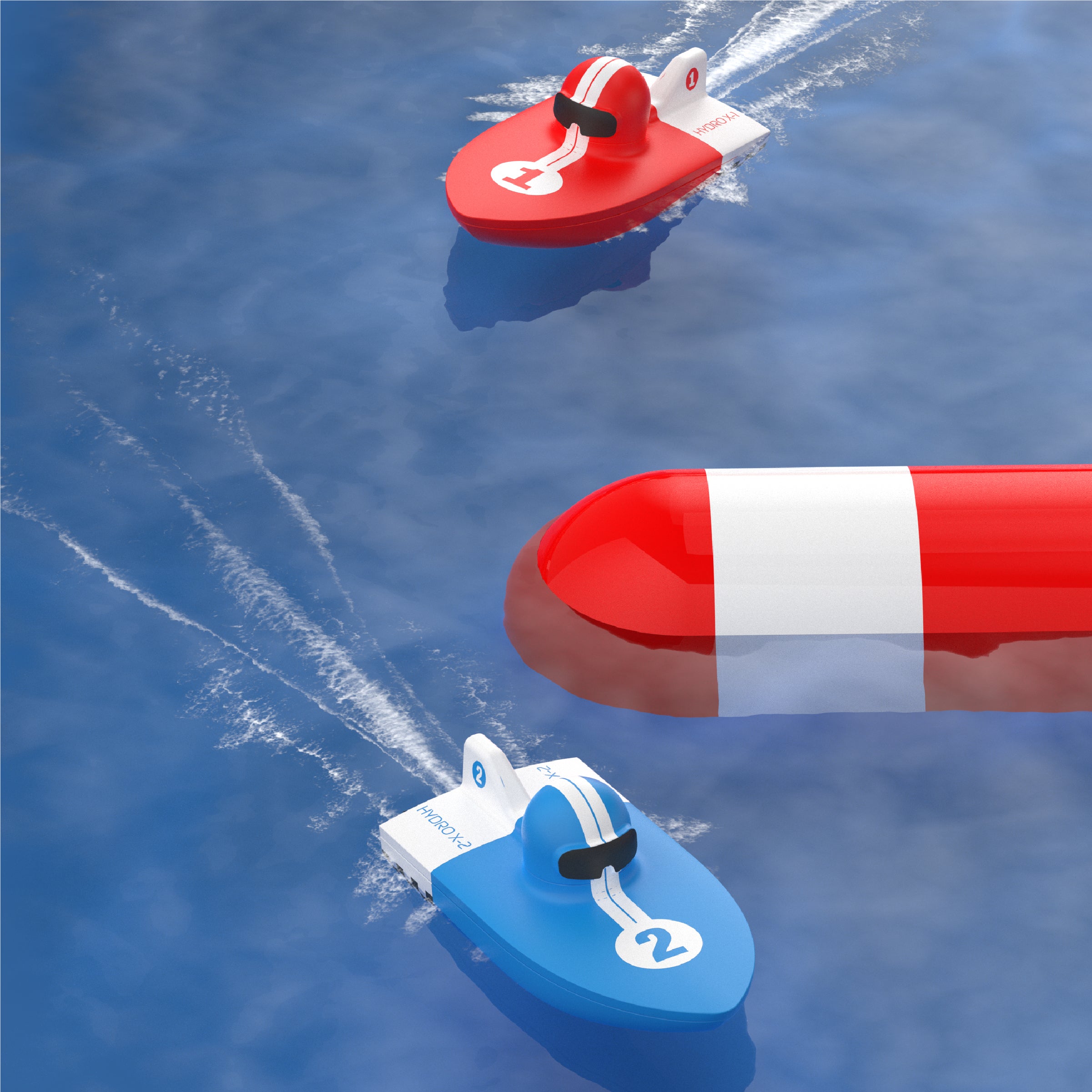 Sharper Image RC Hydro Park Racers med uppblåsbar pool
