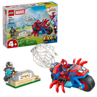 LEGO® | Marvel Spidey And His Amazing Friends Spidey på sin motorcykel mot Rhino 11206