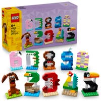LEGO® Födelsedagssiffror Djurprydnad 40807