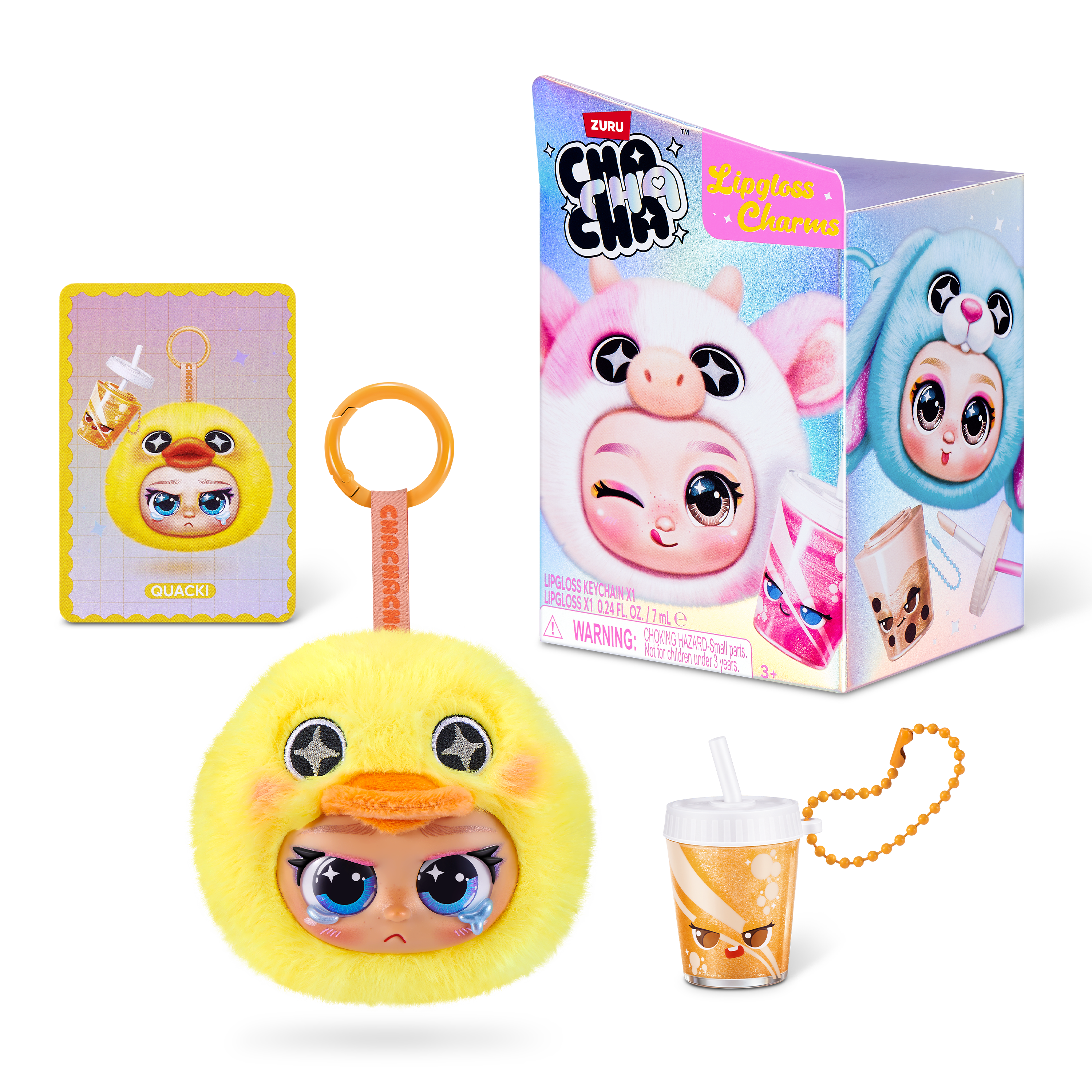 Cha Cha Cha Character Lipgloss Nyckelring