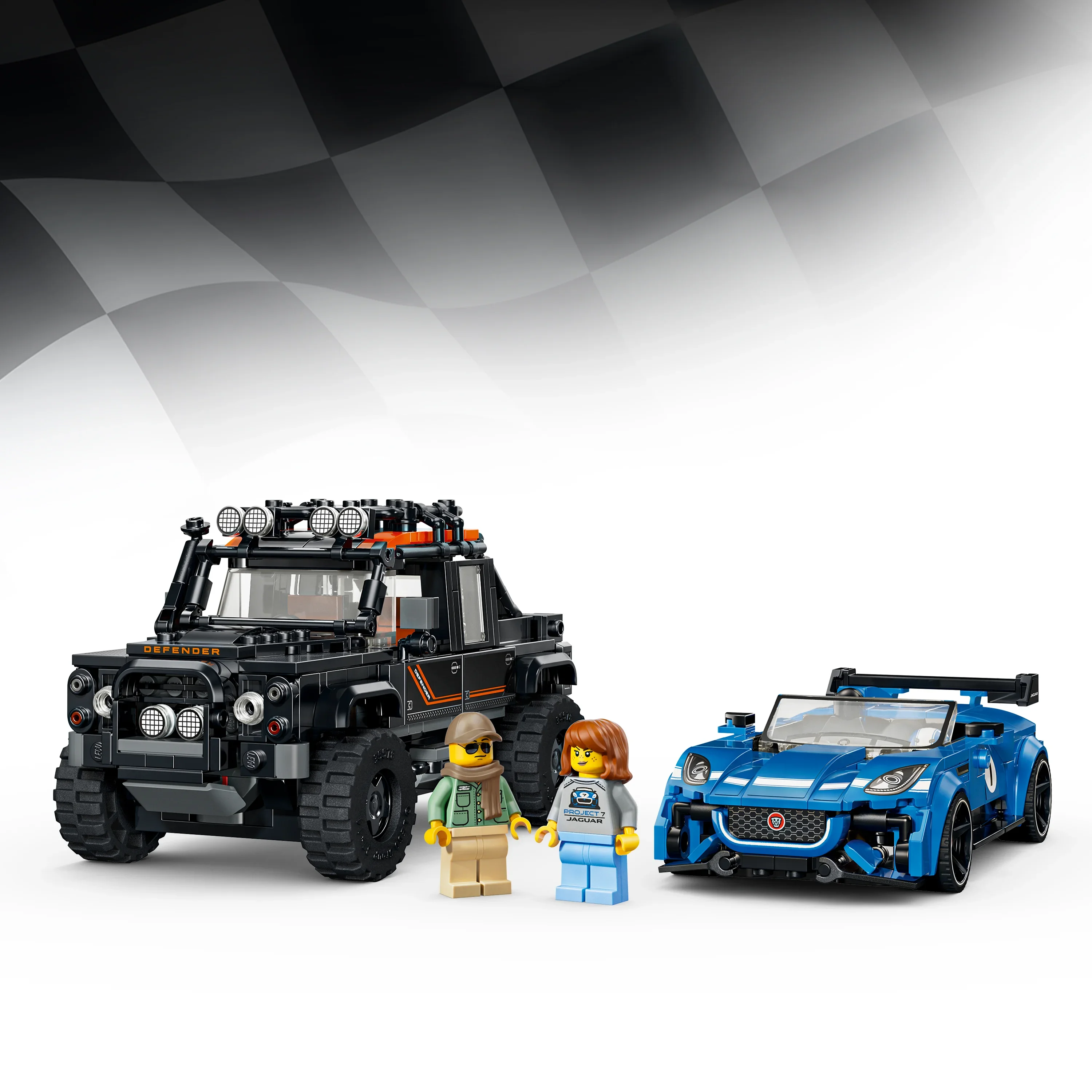 LEGO® Jaguar Project 7 och Land Rover Defender 77264