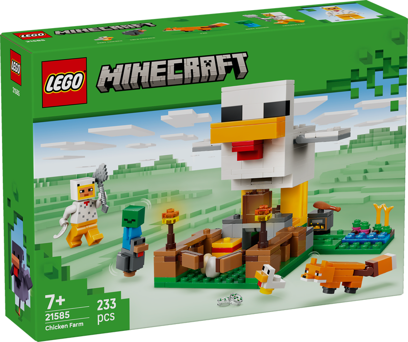 LEGO® Minecraft® Hönsgård - Byggleksak med speltema 21585