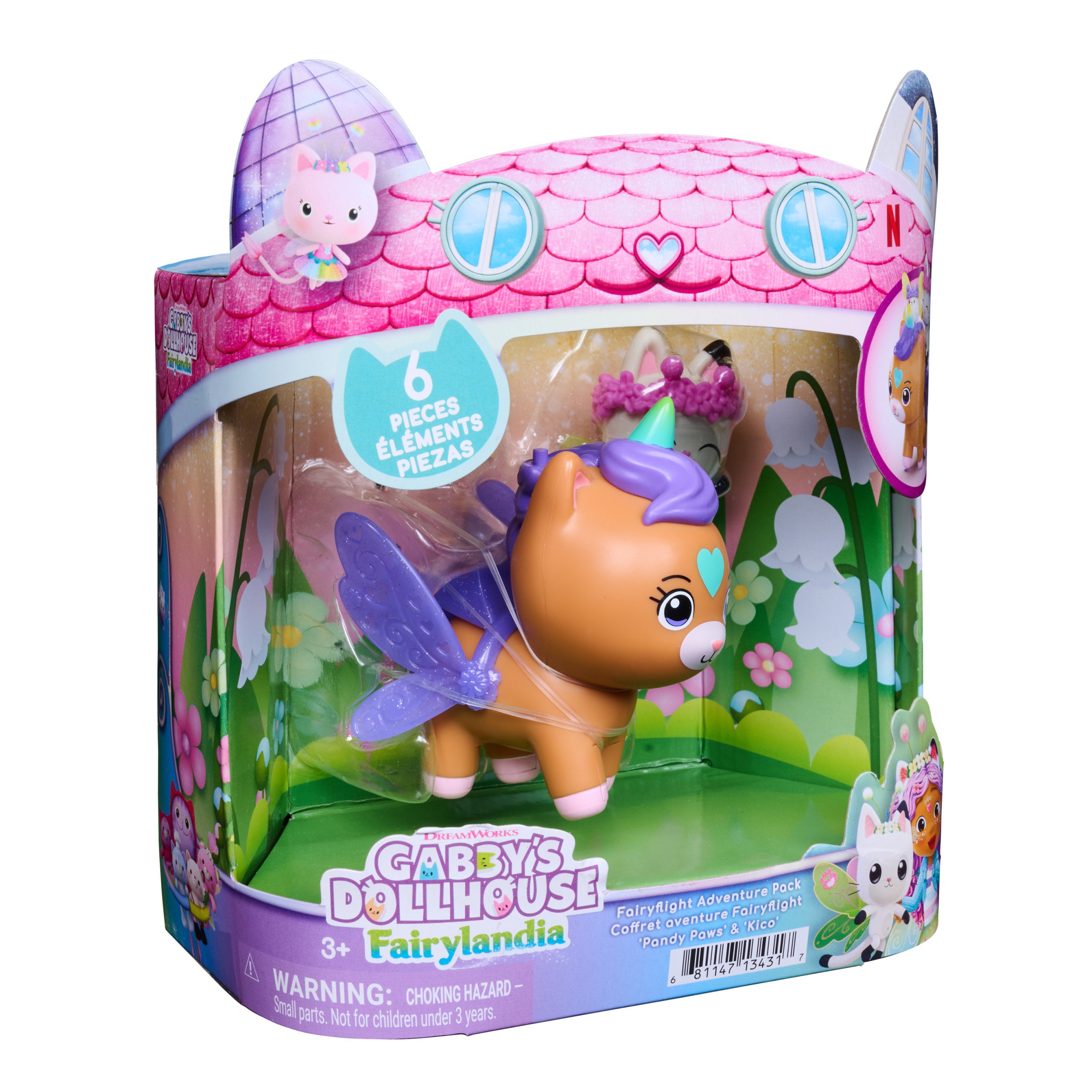Gabby's Dollhouse Fairylandia Pandy Paws & Kico Figurset