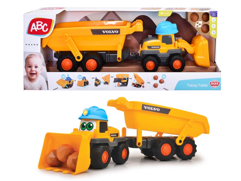 ABC Tracey Volvo Hjullastare med Släp, 65 cm